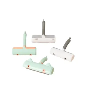 Pet Hair Sticker Roller Frog Shape Bi directional Lint Roller Auto Cleaning Remover Clothes Sofa Cats Dog Hair