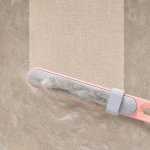 Pet Static Hair Removal Brush Extended Double Sided Clothes Lint Remover for Home Use Cat Sofa Hair Scraper Portable
