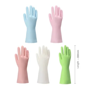 Pink Blue Green Nitrile Gloves China Manufacture Colour Household Cleaning Waterproof Anti-Skidding Nitrile Gloves