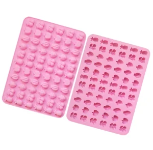 Pink Silicone Fruit Pattern Molds for Baking Cooking and DIY