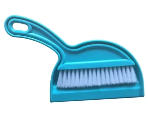 Plasti Mini Broom and Dustpan Set for Home or Car