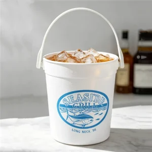 Plastic 32oz Drink Bucket Punch Buckets Drink Ice Buckets