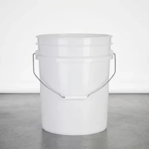 Plastic 5 Gallon Clear Fishing Car Wash Detailing Bucket with Grit Filter Guard