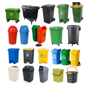 Plastic 50L 120L 240 Liter Trash Garbage Bin Cans 660 Liter Waste Rubbish Trash Bin With Wheels and Pedal