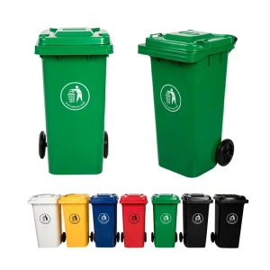 Plastic Bins Recycle Wheelies Plastic Waste Trash Garbage Pedal Rubbish Small Waste Bin with Wheels
