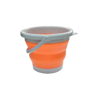 Plastic Bucket Fishing Beach Home Cleaning Collapsible Bucket Round Outdoor Waterproof Folding Bucket With Lids