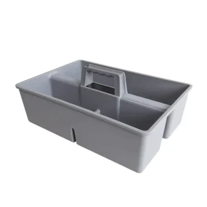 Plastic Cleaning Accessories Storage Box and Handheld Tool Basket Set
