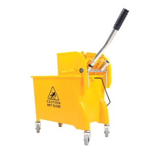 Plastic Cleaning Squeeze Mop Bucket with Wringer for Floor Cleaning