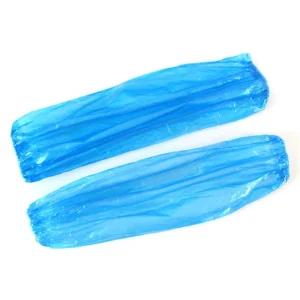 Plastic Clinic Arm Sleeves Waterproof Over Sleeves Disposable Plastic Sleeve Covers Blue