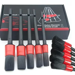 Plastic Detailing Brush Set for Cleaning Dashboard Air Outlet Wheel