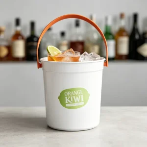 Plastic Drink Buckets for Parties with Handles Drinks Buckets Reusable Smoothie Bucket Multi Functional Punch Bowls