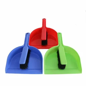 Plastic Dust Pan with Brush Hand Broom and Dustpan Set Cleaning Dustpan and Brush Combo