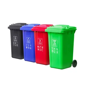 Plastic Dustbin Garbage Bin Trash Bins Storage Outdoor Waste Bin Garbage Containment