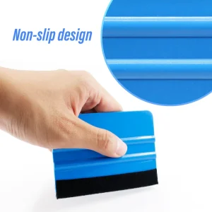 Plastic Felt Edge Squeegee 4 Inch for Vinyl Applicator Decal Wrap Scraper Car Squeegee Felt Edge Sticker Rubber