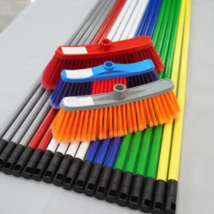 Plastic Floor Magic Broom Sweeping Brush with Metal Handle Household Cleaning Mexican Thread Mop Iron Broom Stick