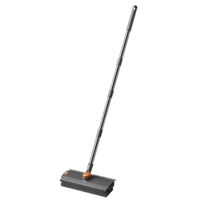 Plastic Floor & Toilet Brush with Thickened Bristles Gap Cleaner Bathroom Scrubbing Water Squeegee Tool