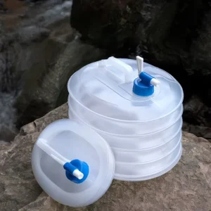 Plastic Folding Bucket Outdoor Picnic Car Self Driving Tour Portable Large Capacity Storage Collapsible Telescopic