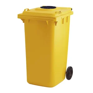 Plastic Garbage Trash Dumpsters Container Food Recycler Plastic Waste Bin with Rubber Hole and Lock