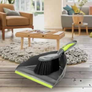 Plastic Hand Dustpan and Brush Set Small Dust Pans with Brush for Table Countertop Desk Cleaning NO.7601