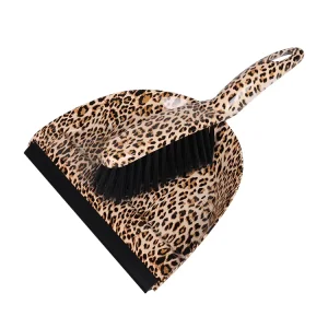 Plastic Handle Soft Wood Broom Cleaning Sweeping Brush and Dustpan for Clean