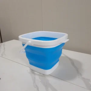 Plastic Household Items Collapsible Bucket Portable Fishing Camping Car Wash Bucket Silicone Head