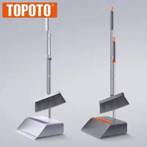 Plastic Long Handle Windproof Cleaning Magic Brooms and Dustpans Set (30*98cm) for Home Kitchen Bathroom
