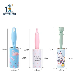 Plastic Manual Style Dust Removal Sticker Cleaner Tape Lint Roller for Carpet and Clothes