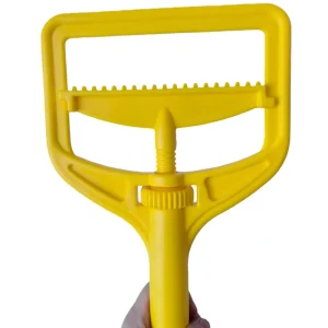 Plastic Mop Head Clamp Yellow Clip with Knob for Flat Mop Replacement Accessory for Floor Cleaning Tools