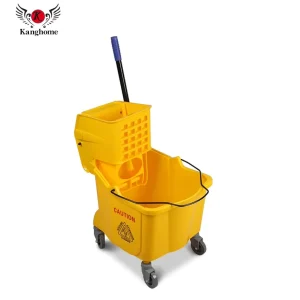 Plastic Mop Wringer Bucket 36 Liters Side Press Eco Friendly