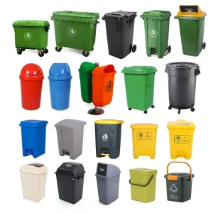 Plastic Recycle Waste Bin Dustbin Large Size Garbage Wheelie Bin Trash Can for Outdoor