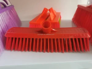Plastic Soft Bristle Portable Brooms and Dustpans with Wooden Handle for Indoor Outdoor Floor Cleaning China Made
