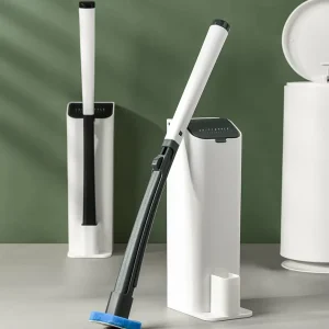 Plastic Sponge Toilet Brush and Holder Set Disposable Toilet Cleaning Cleaner Brush for Bathroom Cleaning