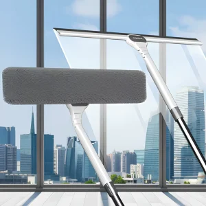 Plastic Telescopic Squeegee Glass Scraper Multifunctional White Model SQ25107 High rise Window Cleaning Scalable Household