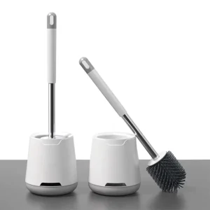 Plastic Toilet Brush Bathroom Accessories Deluxe Standing Toilet Brush With Holder