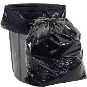 Plastic Trash Bags Black Heavy Duty Garbage Bags Can Liners for Construction Industrial Yard Outdoor Commercial
