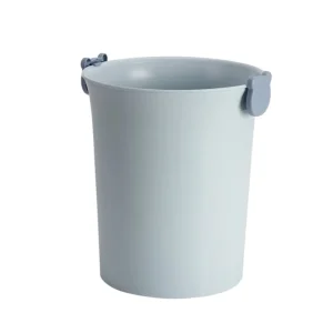 Plastic Waste Paper Bin Home Hotel Kitchen Trash Bin Round Open Top Garbage Can