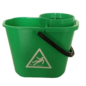 Plastic Wringer Mop Bucket 14L with PP Handle Squeezer Heavy Duty