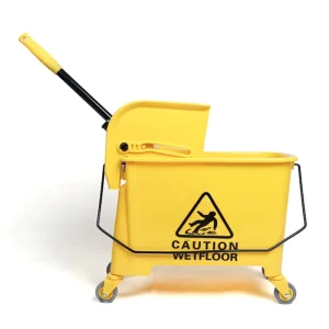 Plastic Wringer Mop Bucket with Wheels