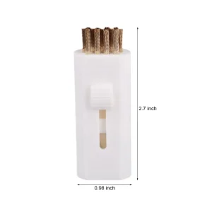 Pocket Retractable Golf Cleaning Tool Portable Golf Club Cleaner Double Side With Wire Bristle Brush