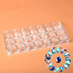 Polycarbonate Chocolate Mold Tai Chi Yin Yang Bagua Shape Food-Grade PC Candy Mold