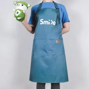 Polyester Aprons With Pockets for Food Sublimation PVC Apron Custom Logo Polyester Aprons Kitchen Waterproof