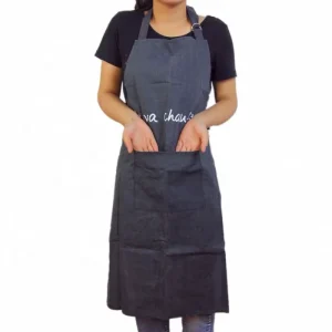 Polyester Cotton Canvas Chef Apron Custom Pattern Chef Kitchen Apron Uniform From Restaurants or Supermarket Apron