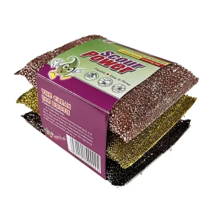 Polyester Sponge Scouring Pads Kitchen Cleaning Stainless Steel Wire Kitchen Sponges Scouring Pad