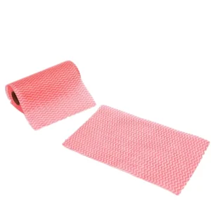 Polyester Viscose Material Customized Cleaning Cloth Non Woven Fabric Kitchen Towel for Degreasing Oil Abtoilet Paper Roll