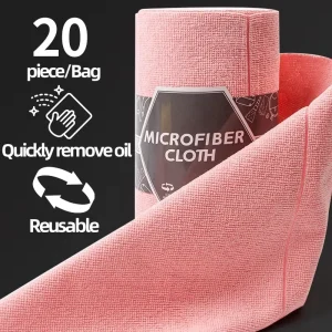 Polyester Washing Reusable Microfiber Cloth in Rolls Disposable Kitchen Cleaning Absorption Microfiber Towel Roll