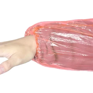 Polyethylene Disposable Plastic PE Arm Sleeve Cover With Elastic Cuff Disposable Oversleeve