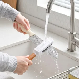 Popular Eco Friendly PP ABS Kitchen Knife and Fruit Knife Washing Cleaning Brush