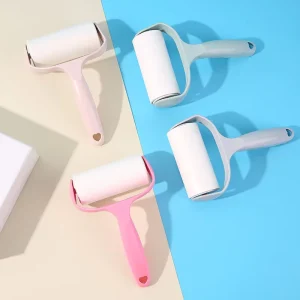 Popular Reusable Brush Lint Sticky Rollers House Dust Remover Washable Rubber for Pet Hair Cloth Roller Type Cleaning Tool