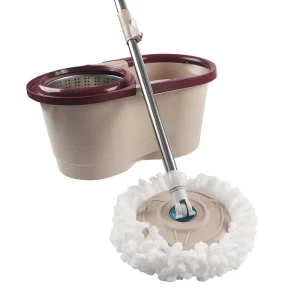 Popular Self Cleaning Spin Magic Mop and Bucket Set Round Head Shape for Home Floor Cleaning