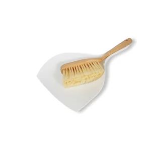 Portable 2 in 1 Desktop Cleaner Compact Mini Broom Dustpan Set Soft Bristles Bamboo Brush Plastic Broom Head for Office Desk